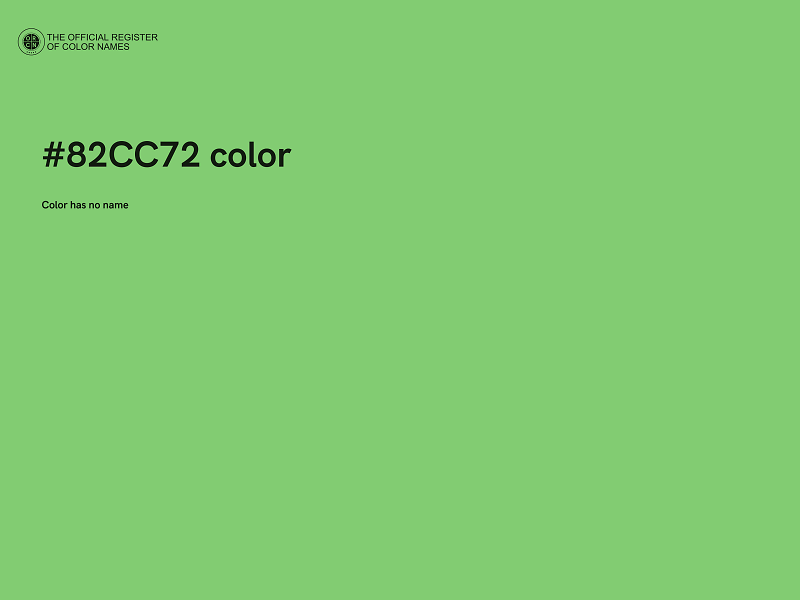 #82CC72 color image