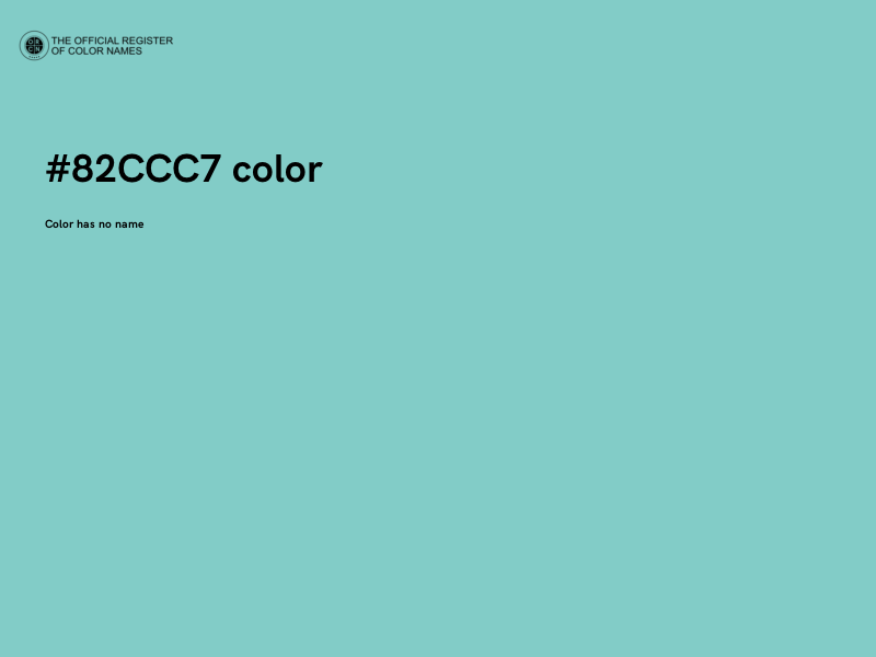 #82CCC7 color image