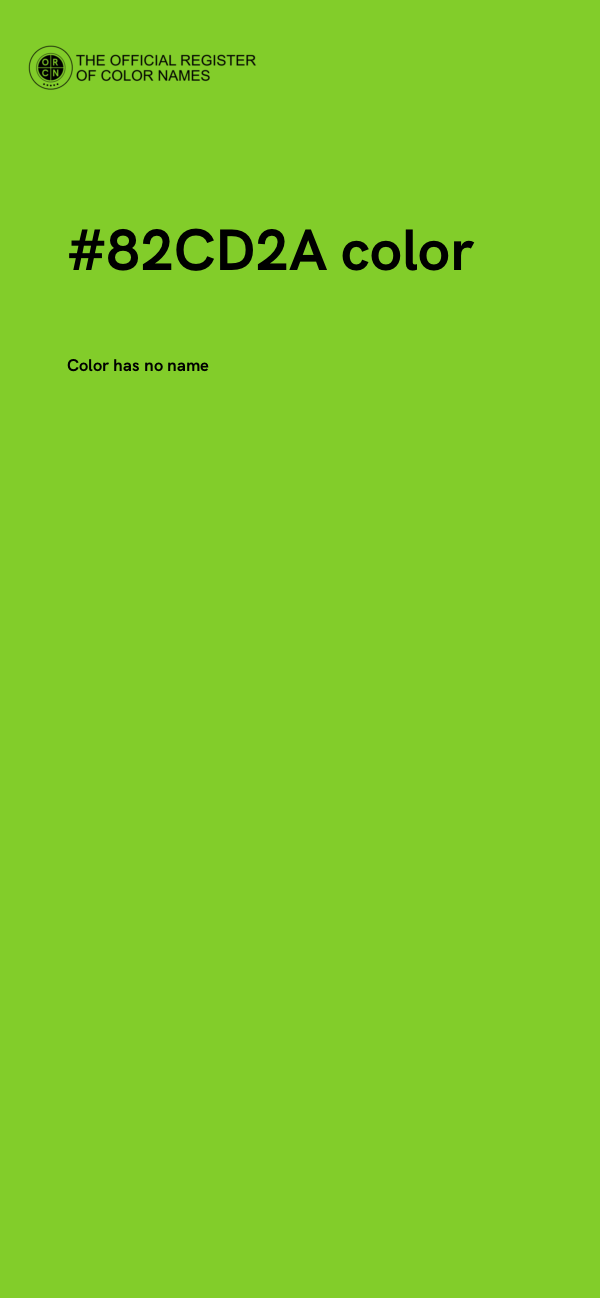 #82CD2A color image