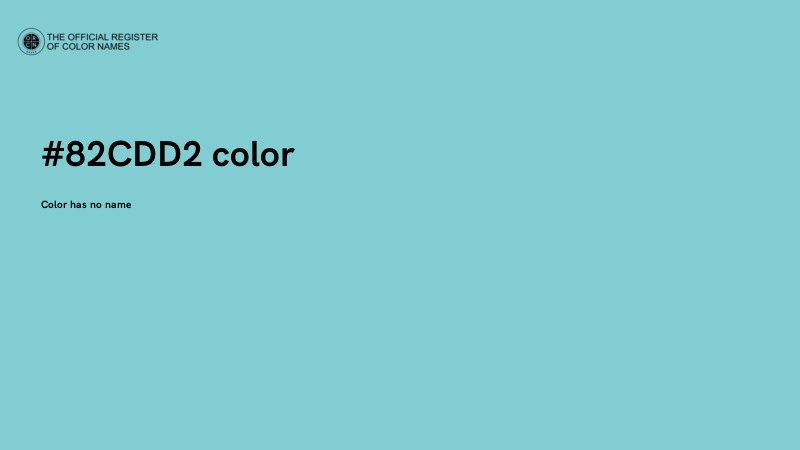 #82CDD2 color image