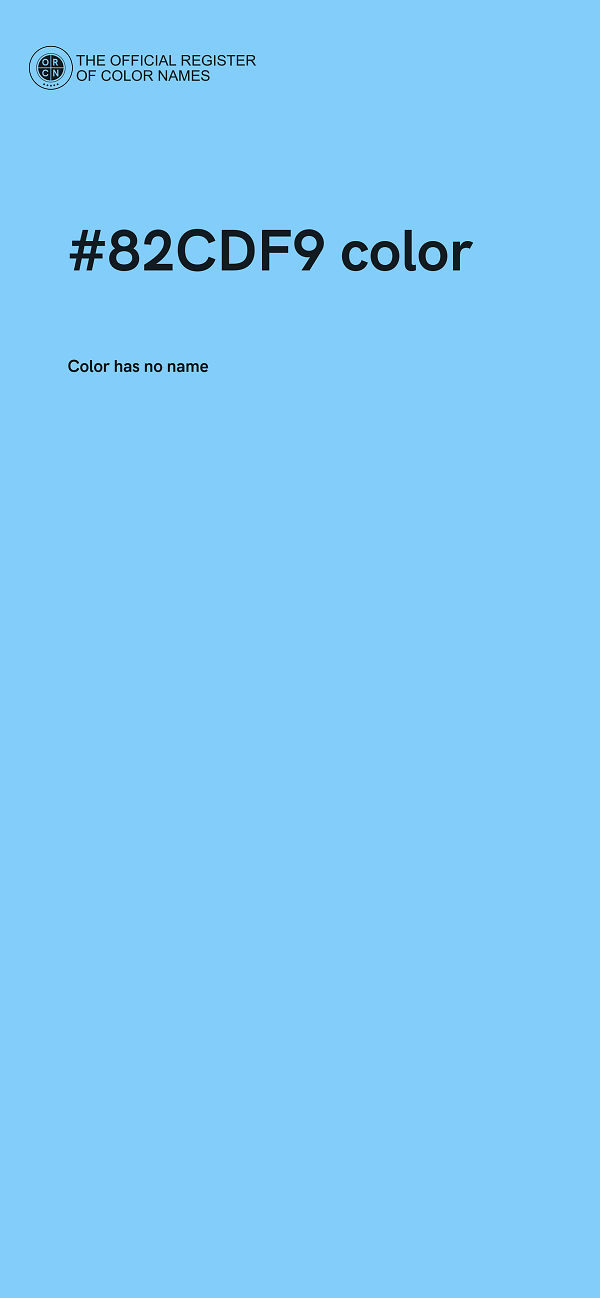 #82CDF9 color image
