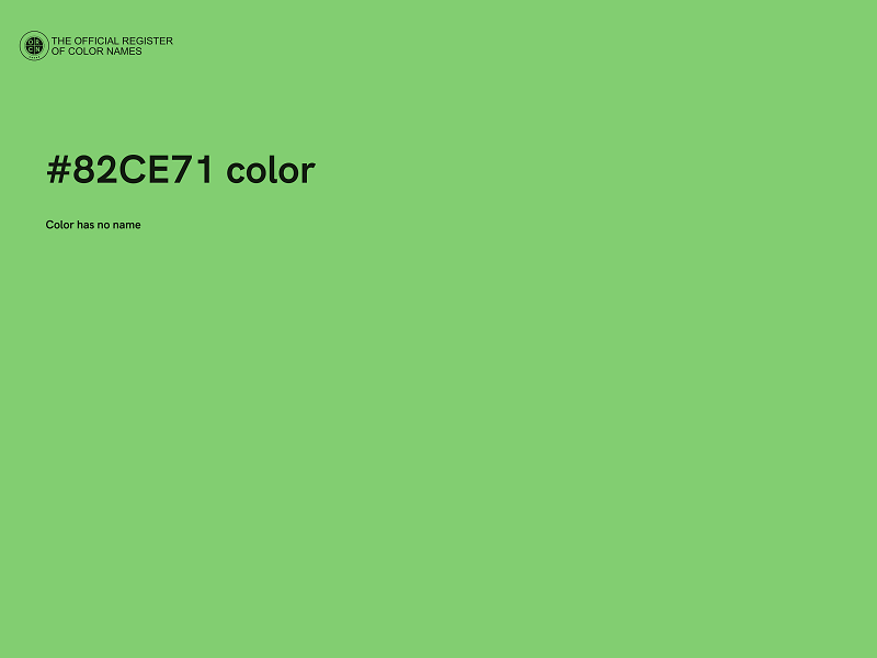 #82CE71 color image