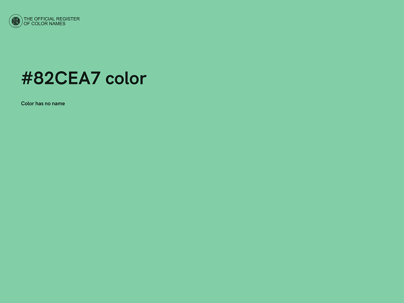 #82CEA7 color image