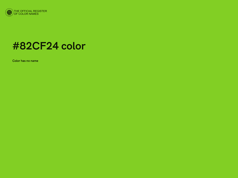 #82CF24 color image