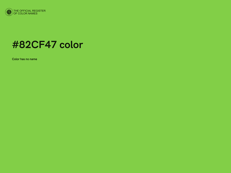 #82CF47 color image