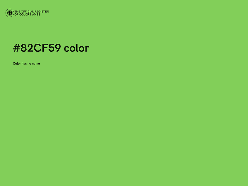 #82CF59 color image