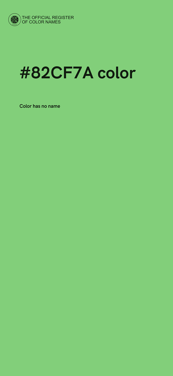 #82CF7A color image