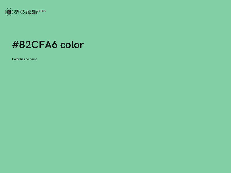 #82CFA6 color image