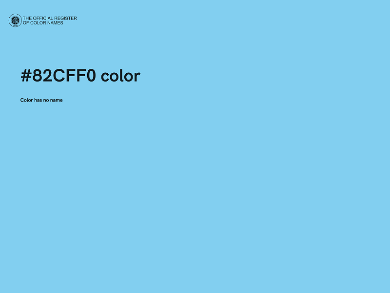 #82CFF0 color image