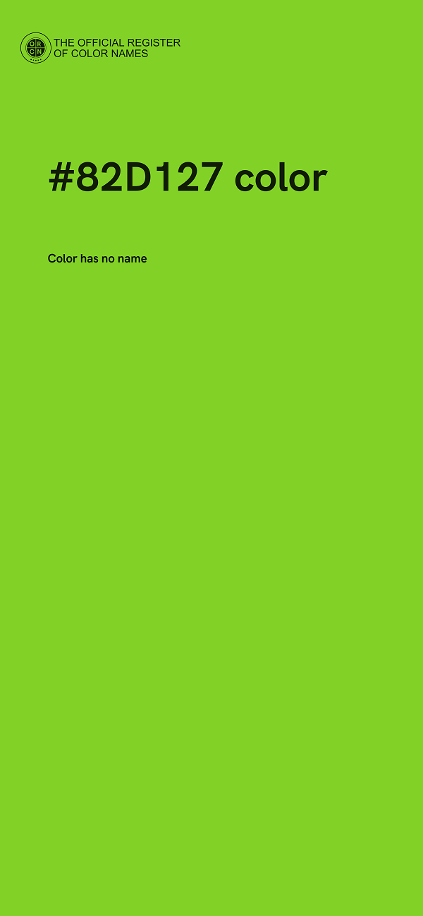 #82D127 color image