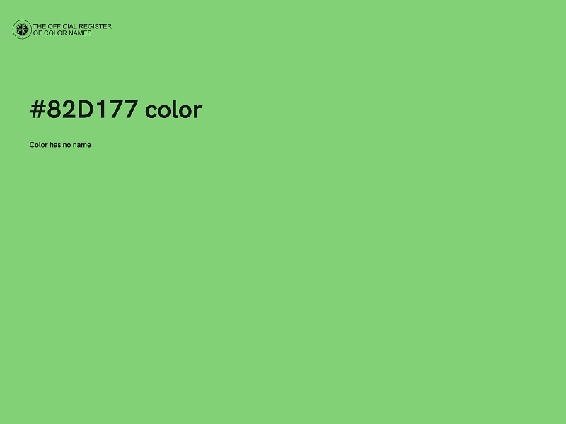 #82D177 color image
