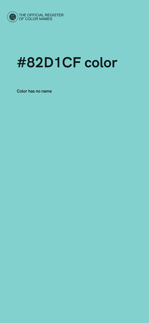#82D1CF color image