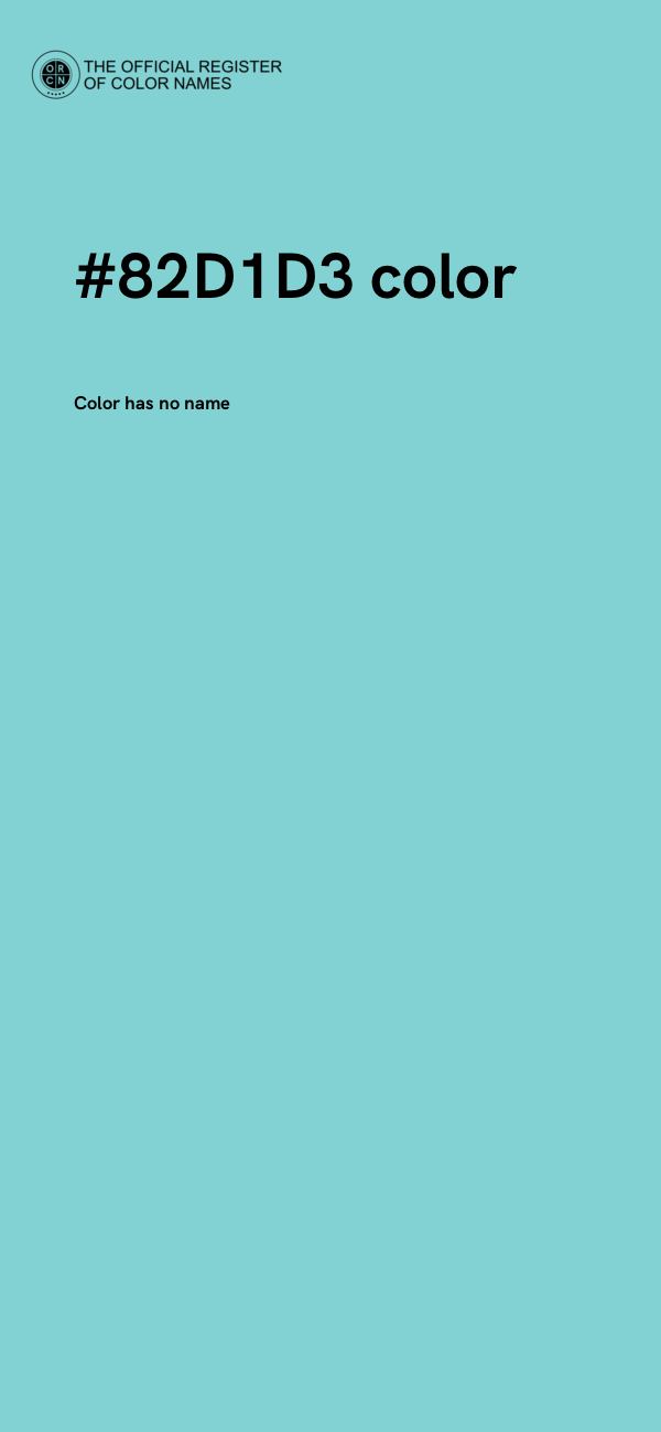 #82D1D3 color image