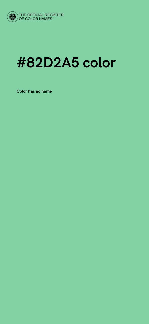 #82D2A5 color image