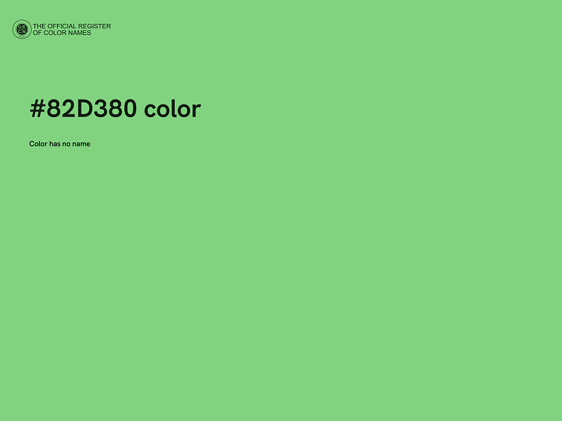 #82D380 color image