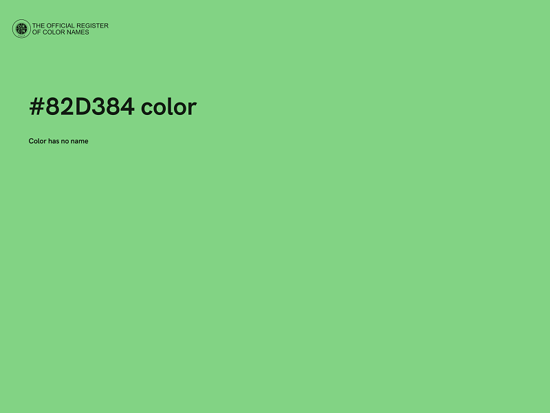 #82D384 color image