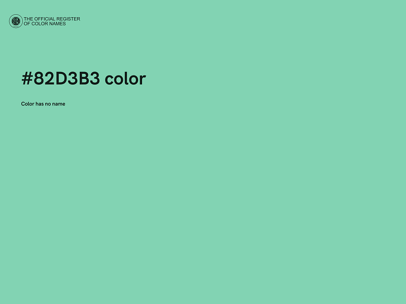 #82D3B3 color image