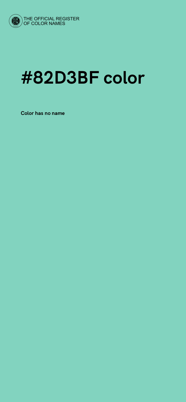 #82D3BF color image