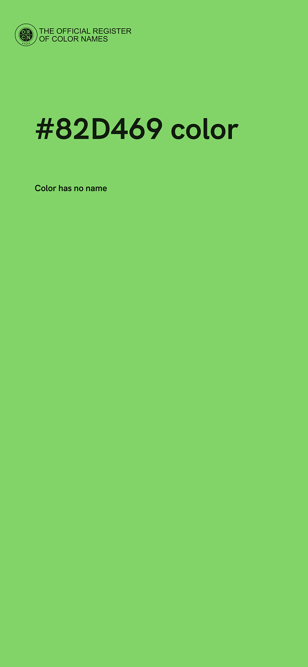 #82D469 color image