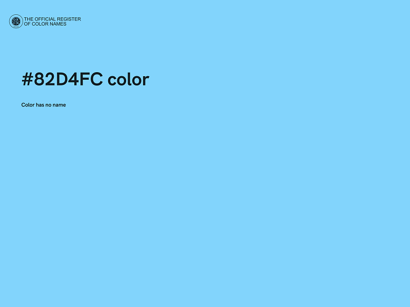 #82D4FC color image