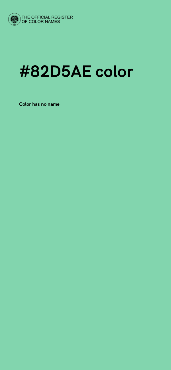 #82D5AE color image