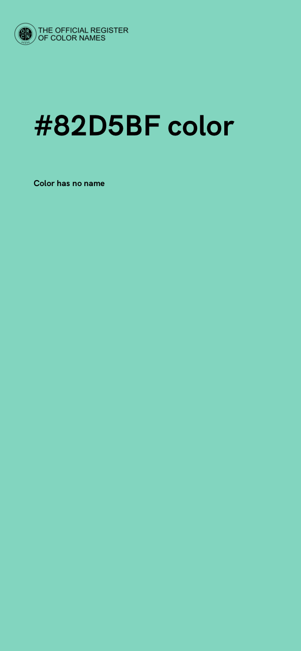 #82D5BF color image