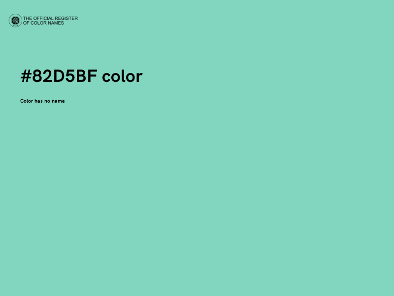 #82D5BF color image
