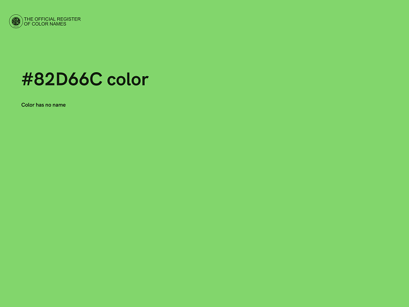 #82D66C color image