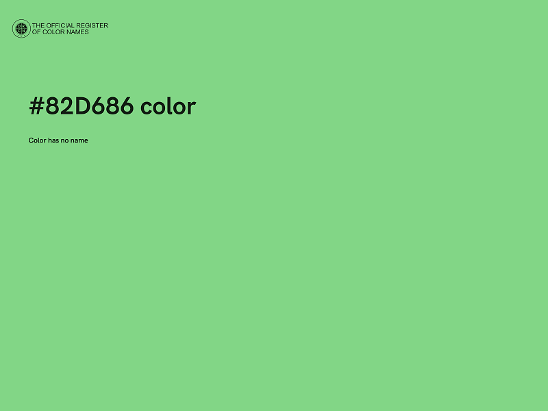 #82D686 color image