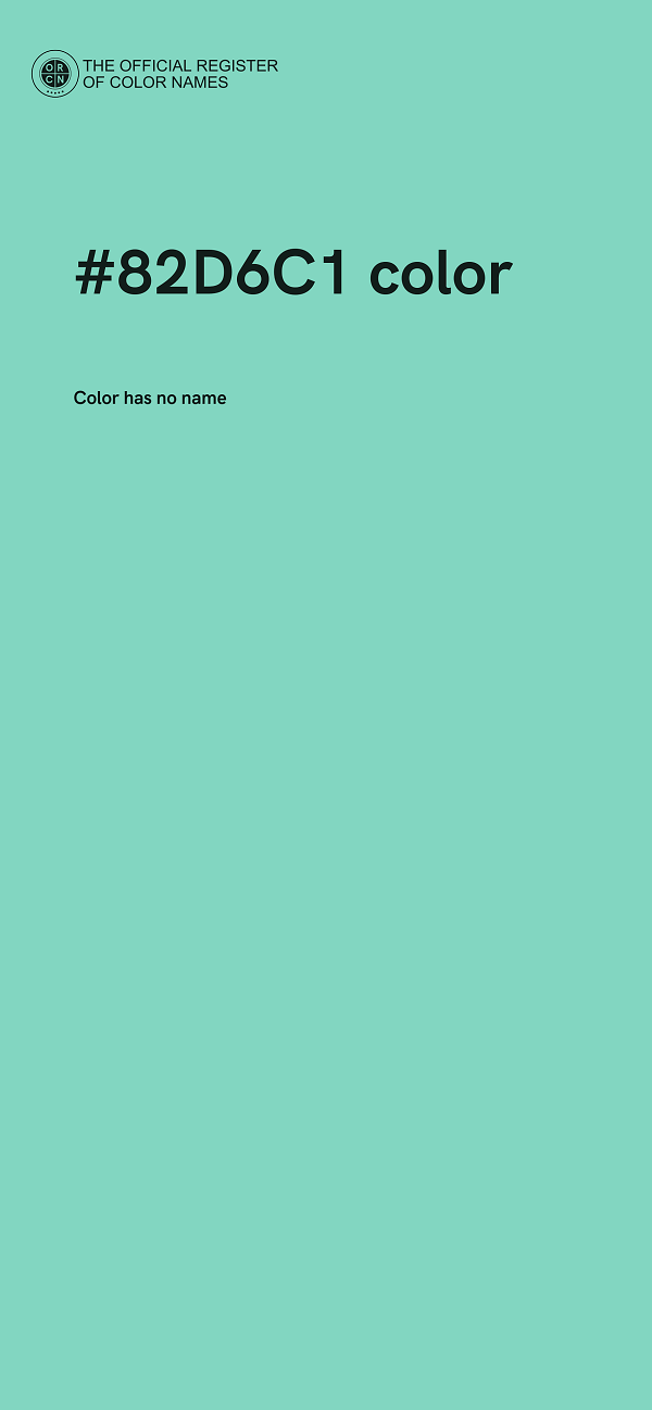 #82D6C1 color image