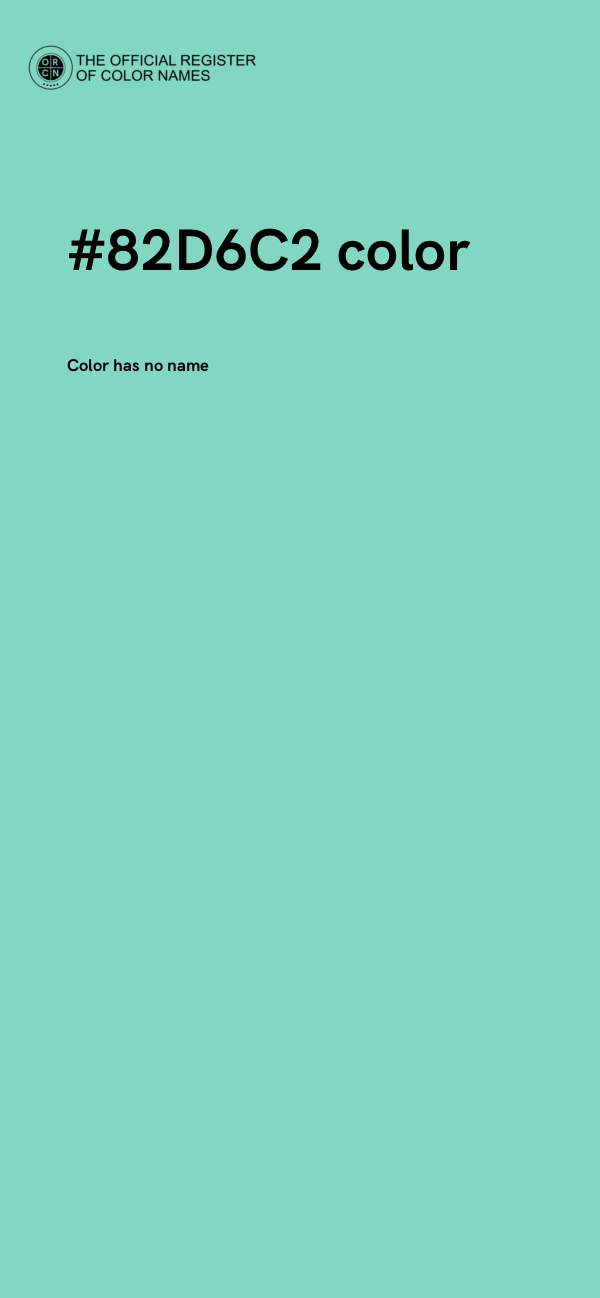 #82D6C2 color image