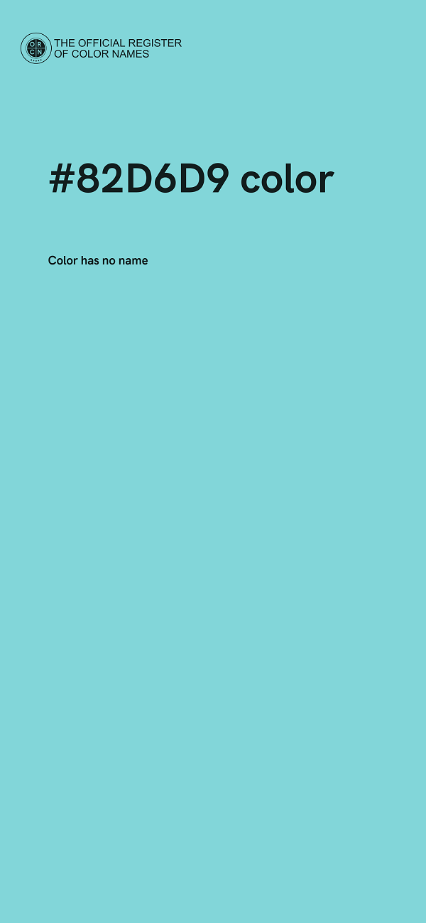#82D6D9 color image