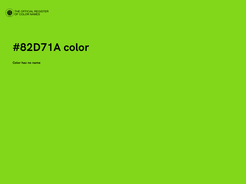 #82D71A color image