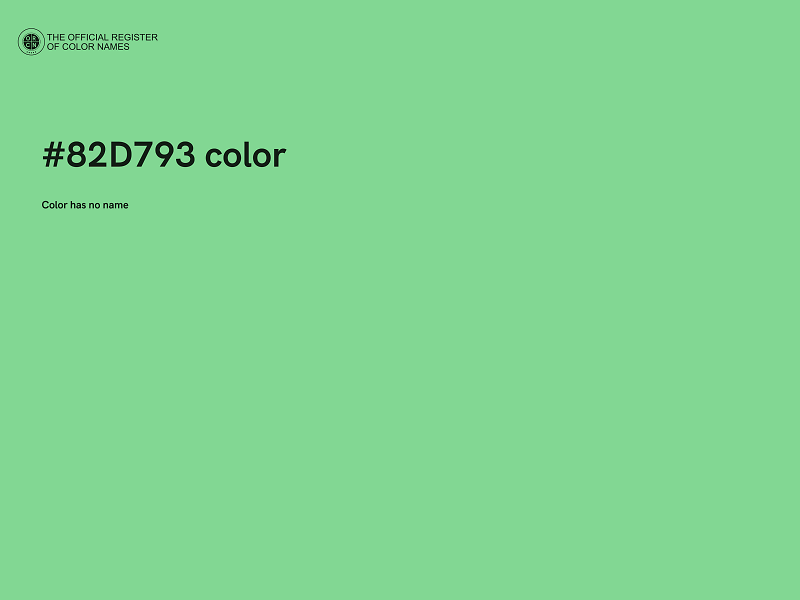 #82D793 color image