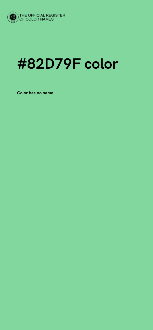 #82D79F color image
