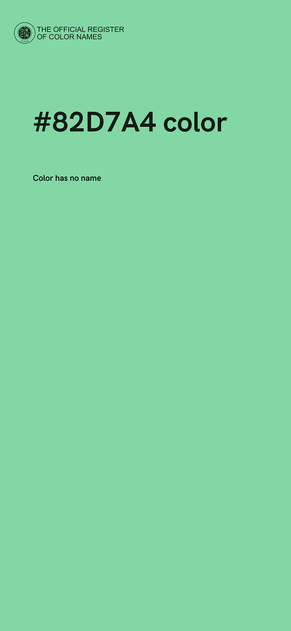 #82D7A4 color image