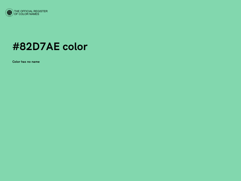 #82D7AE color image