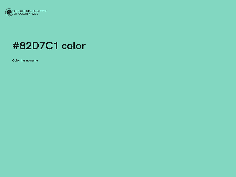 #82D7C1 color image