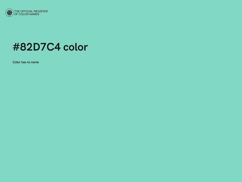 #82D7C4 color image