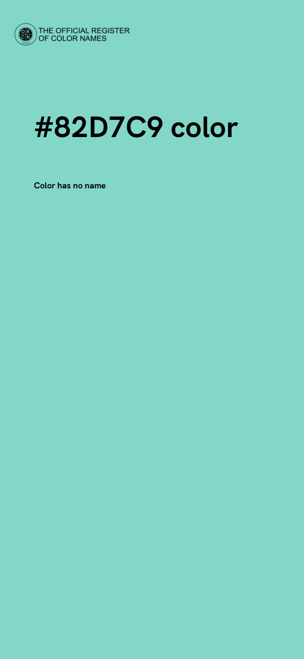 #82D7C9 color image