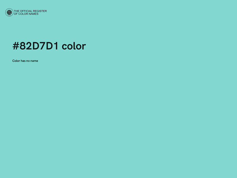 #82D7D1 color image