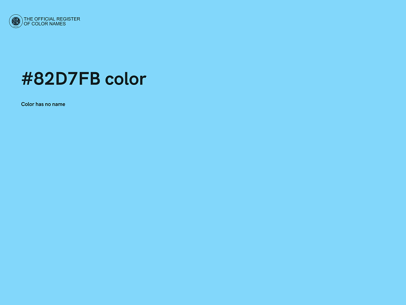 #82D7FB color image