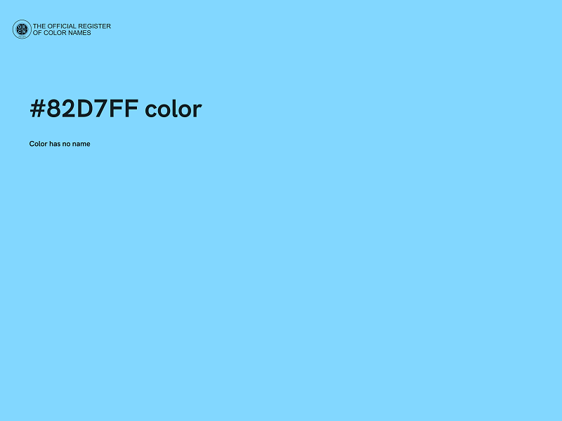 #82D7FF color image