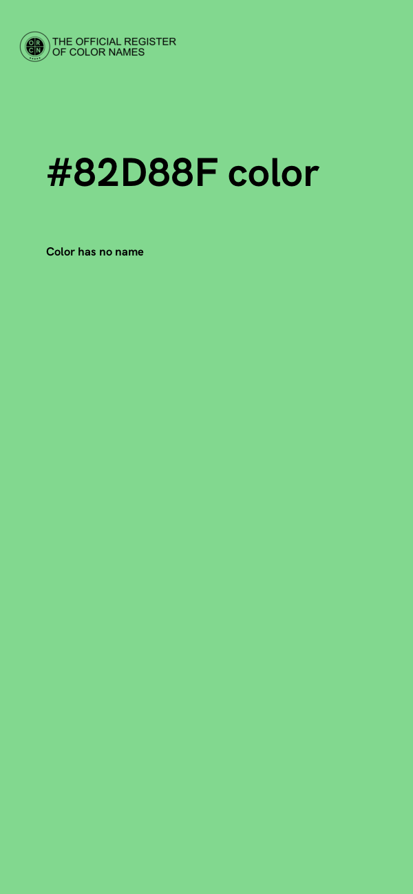 #82D88F color image