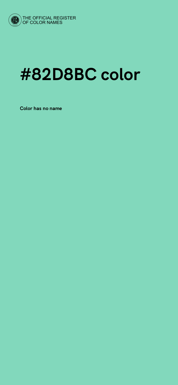 #82D8BC color image