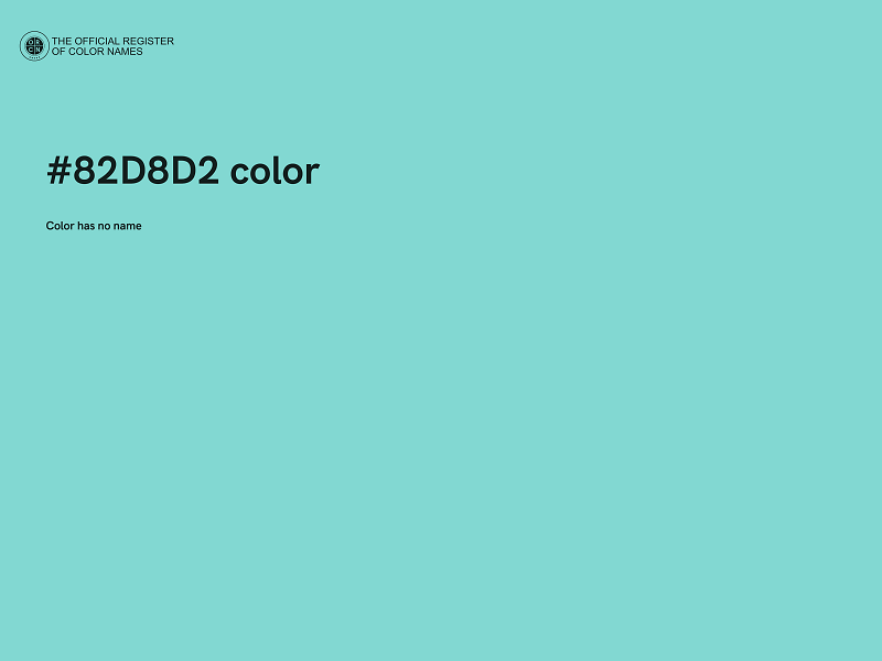 #82D8D2 color image
