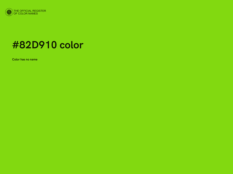 #82D910 color image