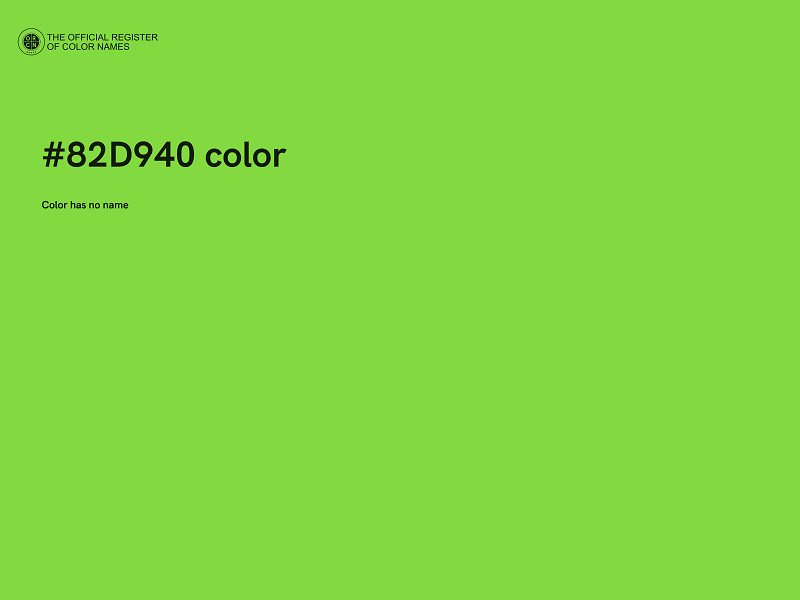 #82D940 color image