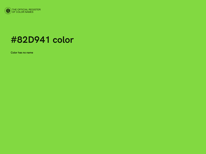 #82D941 color image