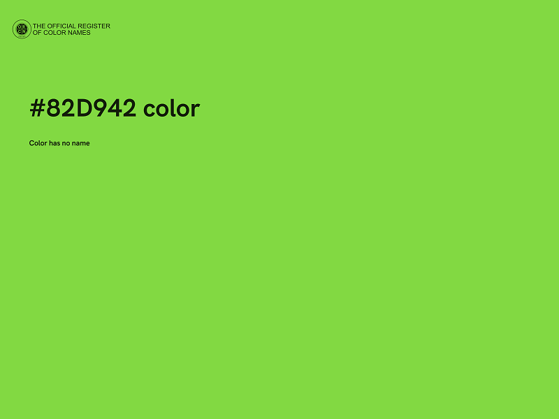 #82D942 color image